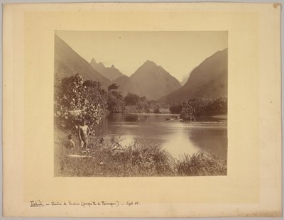 Tahiti. Fiume di Taubira (penisola di Taïarapu) da Charles Gustave Spitz