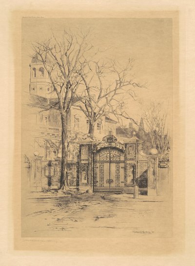 Il cancello Johnson, Cambridge, Massachusetts da Charles H. Woodbury