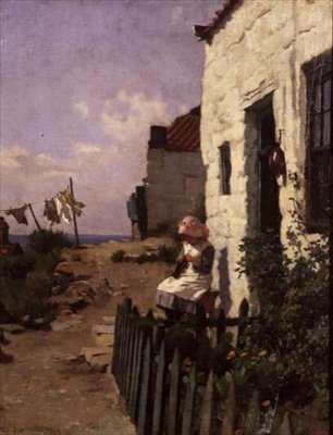 Alla Porta del Cottage da Charles Haigh Wood
