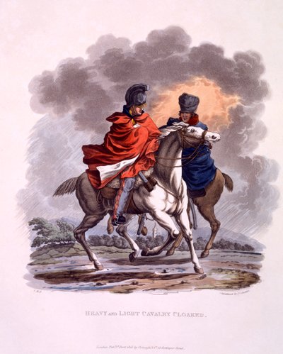 Uniforme di cavalleria pesante e leggera con mantello, da 