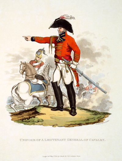 Uniforme di un tenente generale di cavalleria, 1813 da Charles Hamilton Smith