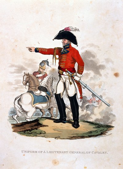 Uniforme di un tenente generale di cavalleria, da 