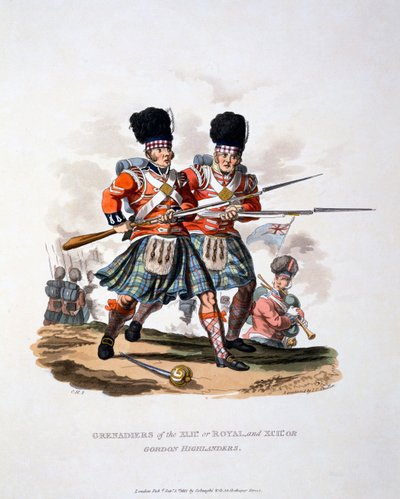 Uniforme dei Granatieri Reali e dei Gordon Highlanders, da 