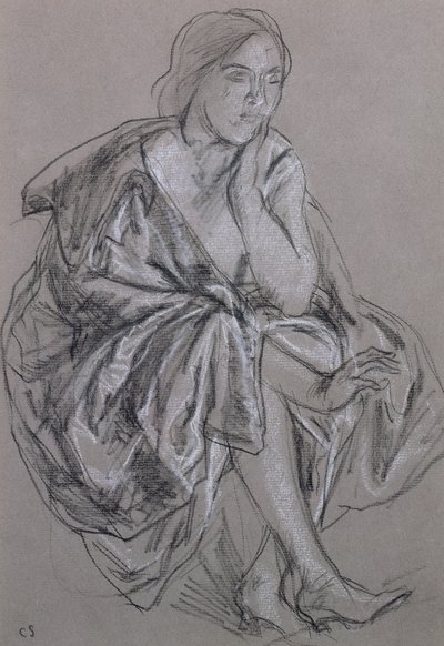 Studio di una donna seduta da Charles Haslewood Shannon