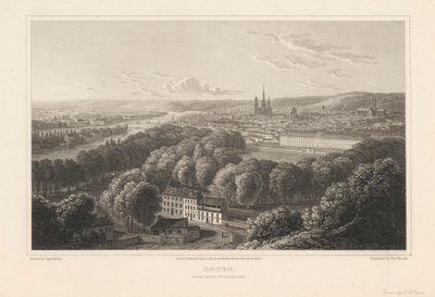Rouen, da Mont Sainte Catherine da Charles Heath