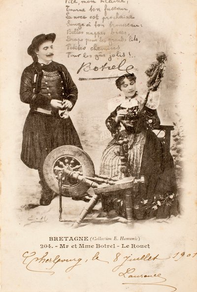 Vecchia cartolina, Le Rouet, Bretagna, Francia da Augustus Kollner
