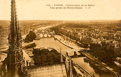 Cartolina/Senna da Notre Dame/Parigi/Senna/Ile de France/Francia da Augustus Kollner