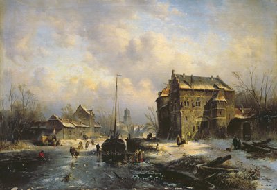 Scena Invernale, 1851 da Charles Henri Joseph Leickert