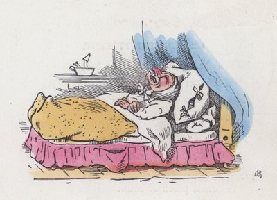 Nonno nel suo letto da Charles Henry (after) Bennett