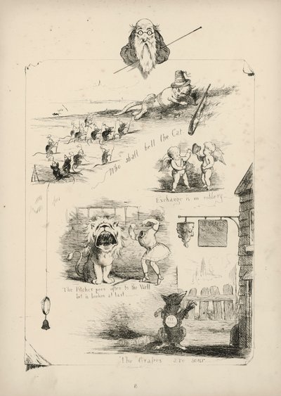 Pagina da Proverbi con immagini di Charles H Bennett da Charles Henry (after) Bennett