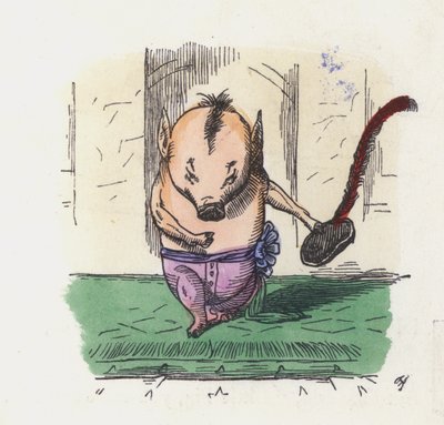 Il piccolo maialino (incisione colorata) da Charles Henry (after) Bennett