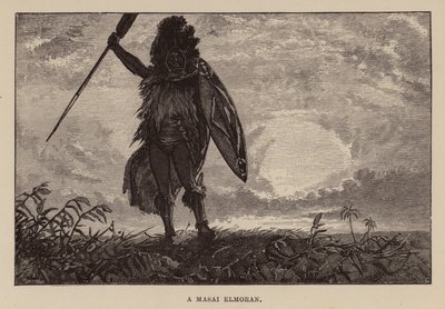 Illustrazione per Allan Quatermain di H Rider Haggard (incisione) da Charles Henry Malcolm Kerr