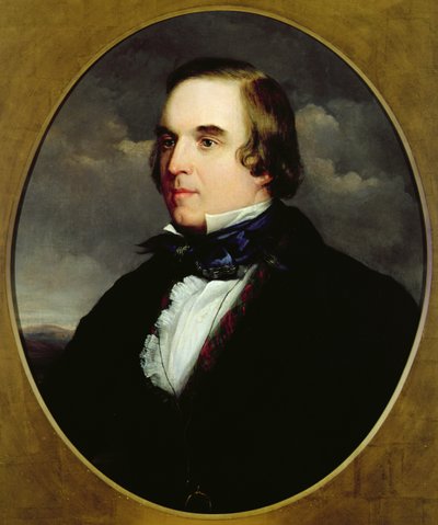 Ritratto di George Linley (1798-1865) da Charles Henry Schwanfelder