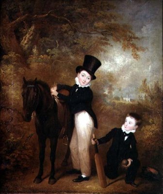 Ritratto di William e Charles Chadwick a Burley Lodge da Charles Henry Schwanfelder