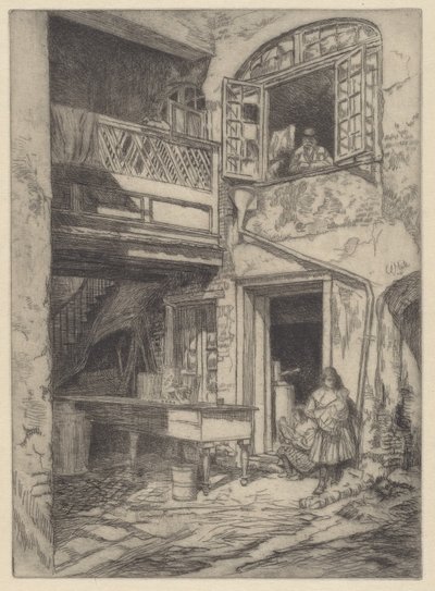 Un vecchio cortile (New Orleans) da Charles Henry White