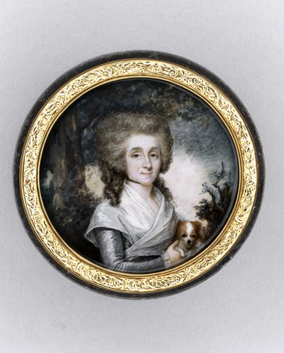Scatola con ritratto di una donna, c.1785 da Charles Hénard