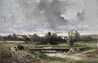 Un villaggio in Normandia da Charles Hoguet