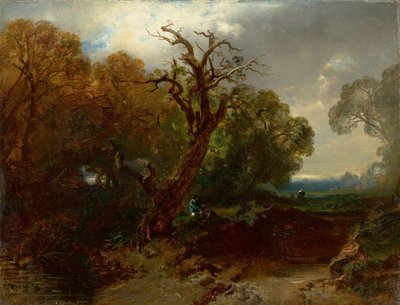 Tedesco:  Rast am Waldrand Riposo ai margini della foresta da Charles Hoguet