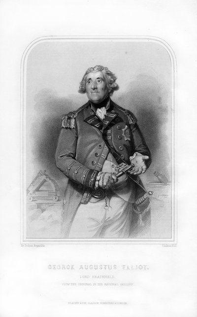 George Augustus Eliott, 1° Barone Heathfield, soldato scozzese e Governatore di Gibilterra, 1870 da Charles Holl