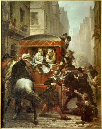Morte di Enrico IV: Assassinio di Enrico IV e arresto di Ravaillac da Charles Housez