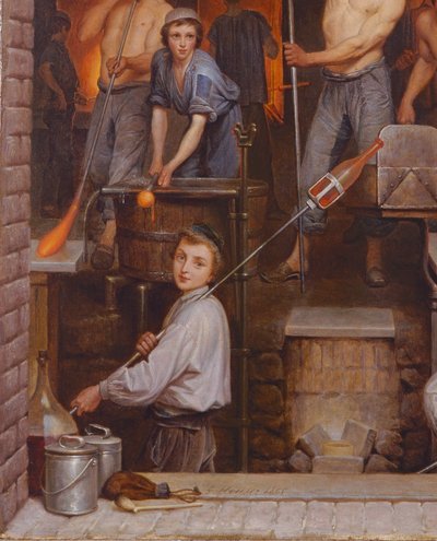 Interno di una Fornace, 1865 (dettaglio) da Charles Housez