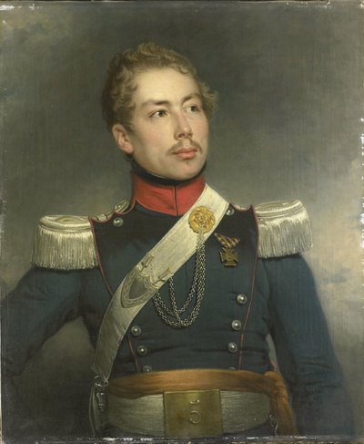 Christian Edouard Fraser (1812-79), Secondo Tenente del 5º Reggimento Dragoni da Charles Howard Hodges