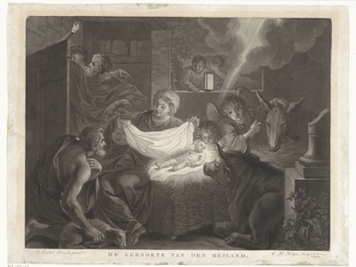 Nascita di Cristo e adorazione dei pastori da Charles Howard Hodges