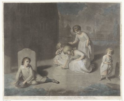 Bambini in un cimitero da Charles Howard Hodges