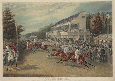 Corse: Grand Stand, Goodwood (Arrivo per la Gold Cup-1838) da Charles Hunt