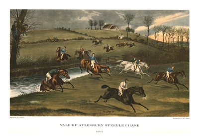 Valle di Aylesbury Steeple Chase, Piatto 2, c1836, c1955 da Charles Hunt