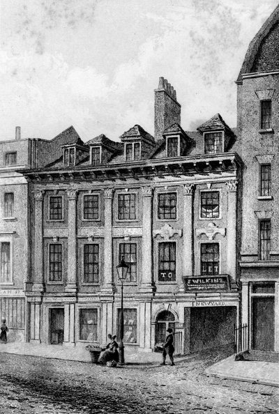 Residenza di John Hoole, Great Queen Street, Lincolns Inn Fields, Londra, 1840 da Charles J. Smith