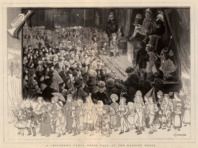 Un ballo in maschera per bambini alla Mansion House da Charles J. Staniland