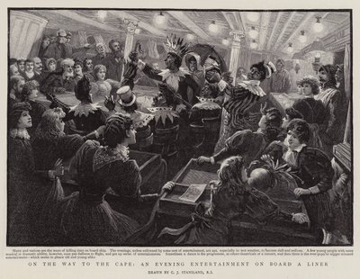 Verso il Capo, un intrattenimento serale a bordo di un transatlantico da Charles J. Staniland
