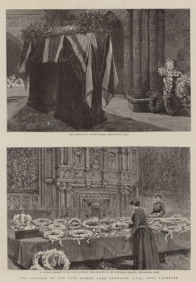 Il funerale del defunto Alfred Lord Tennyson, DCL, Poeta Laureato da Charles J. Staniland
