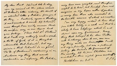 Lettera di Charles James Fox a sua zia Emily, 21 ottobre 1798 da Charles James Fox