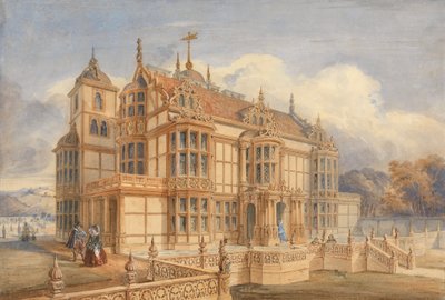 Progetto per una casa in stile elisabettiano da Charles James Richardson