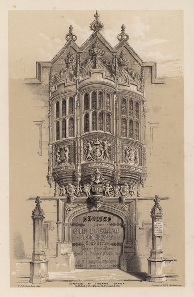 Frontespizio per Old English Mansions, Terza Serie, di C J Richardson da Charles James Richardson