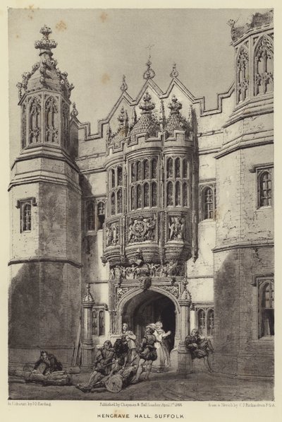 Hengrave Hall, Suffolk da Charles James Richardson