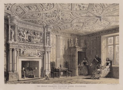 La grande camera, Stockton House, Wiltshire, sede di Henry Biggs da Charles James Richardson