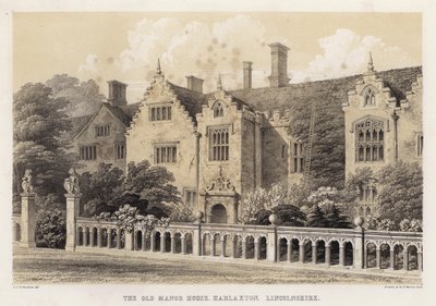La vecchia casa padronale, Harlaxton, Lincolnshire da Charles James Richardson