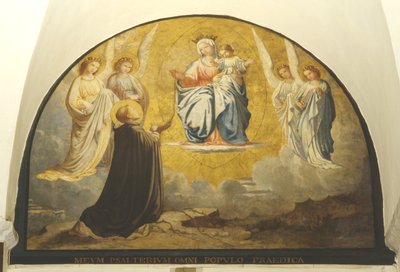 Vergine che consegna il rosario a San Damiano da Charles Jean Baptiste Besson