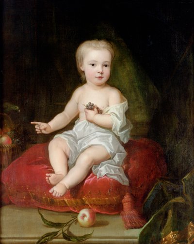 Ritratto di Holles St. John (1710-38), figlio più giovane di Henry, 1° Visconte St. John, da bambino, c.1711 da Charles Jervas