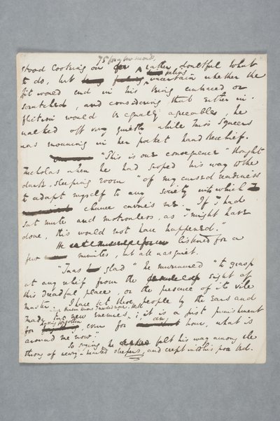 Manoscritto originale di un capitolo di Nicholas Nickleby, 1838 da Charles John Huffam Dickens
