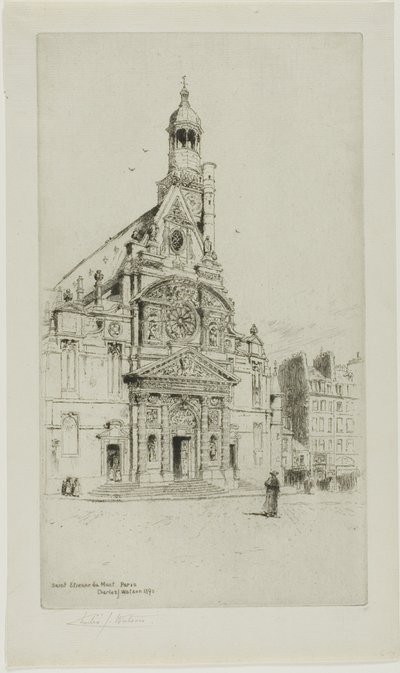 St. Etienne du Mont, Parigi da Charles John Watson