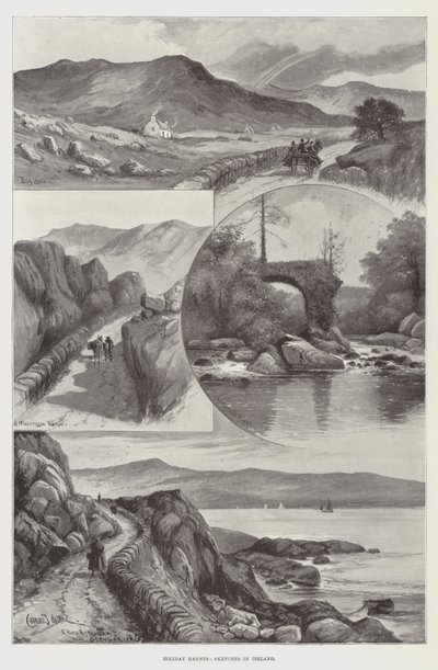 Luoghi di Vacanza, Schizzi in Irlanda da Charles John de Lacy