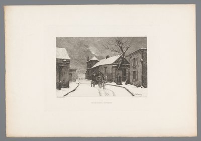 Vista della Rue des Rosiers a Montmartre da Charles Joseph Beauverie