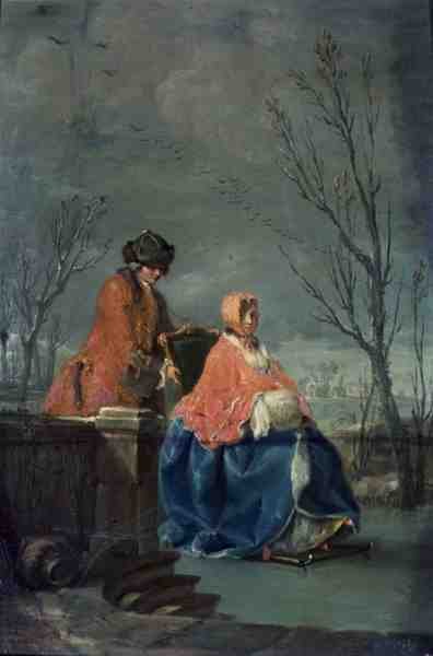 Inverno (pre-restauro) da Charles Joseph Flipart