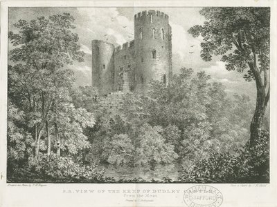 Castello di Dudley - Il Mastio da Charles Joseph Hullmandel