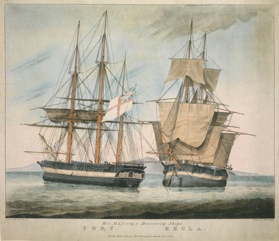 Le Navi di Scoperta di Sua Maestà Fury e Hecla da Charles Joseph Hullmandel