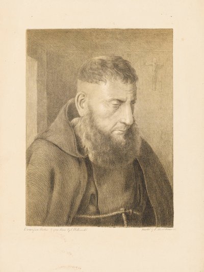 Ritratto di un monaco da Charles Joseph Hullmandel